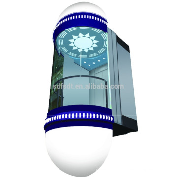 Panoramic/sighting elevator with circular shaped cabin,1.0m/s,1000kg,1500kg